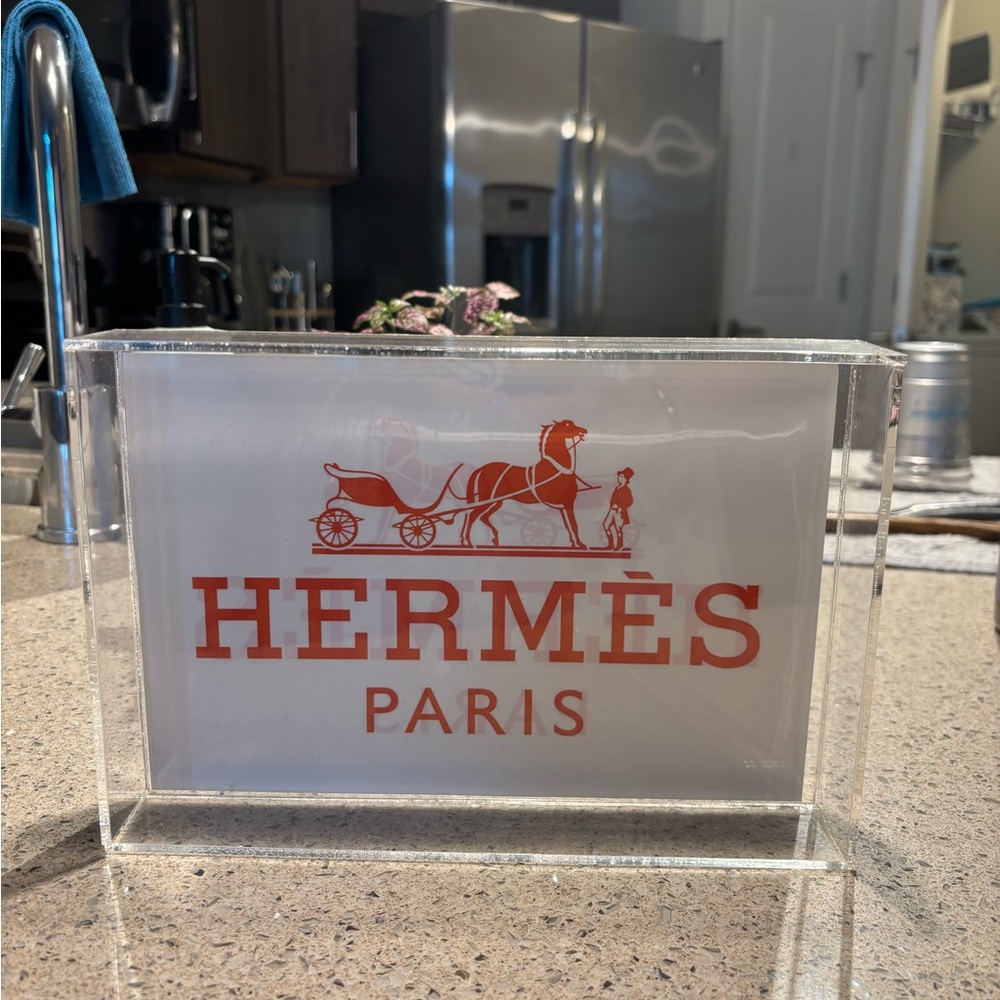 Hermès Paris Acrylic Display Sign